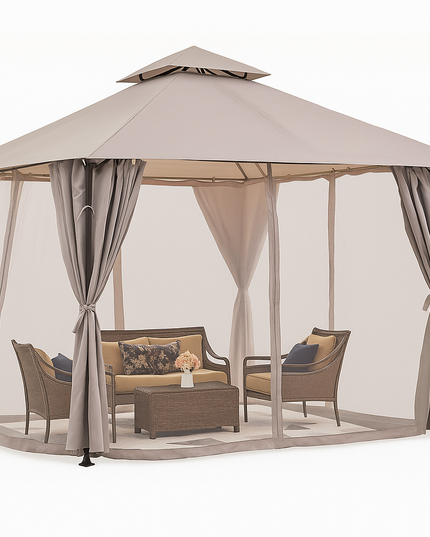 AuroraShade Marquis 12x12 Premium Canopy Gazebo