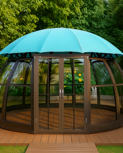 VerdantVista AquaDome Garden Pavilion