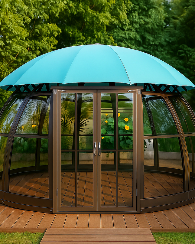VerdantVista AquaDome Garden Pavilion
