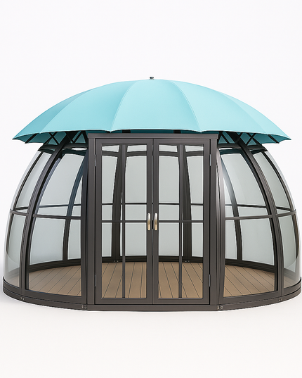 VerdantVista AquaDome Garden Pavilion