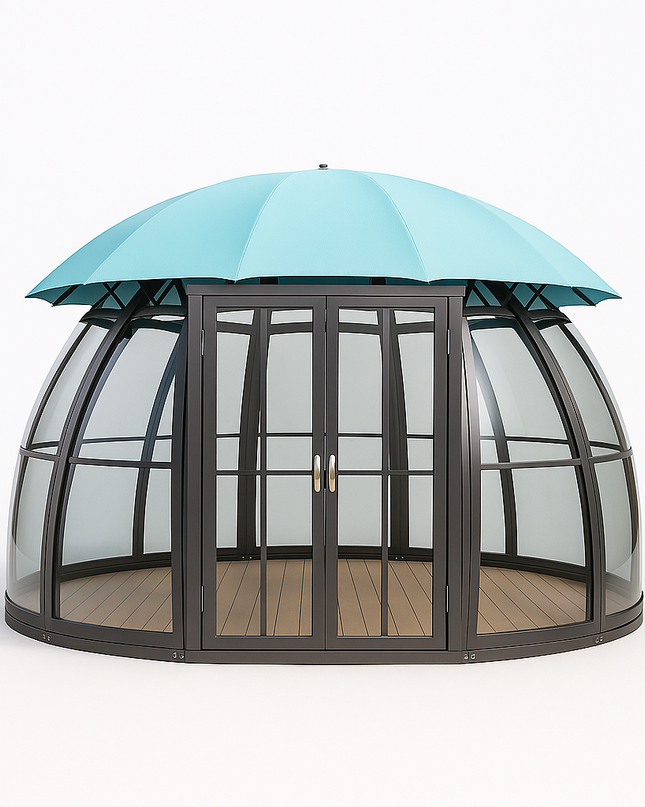 VerdantVista AquaDome Garden Pavilion