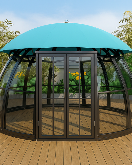 VerdantVista AquaDome Garden Pavilion