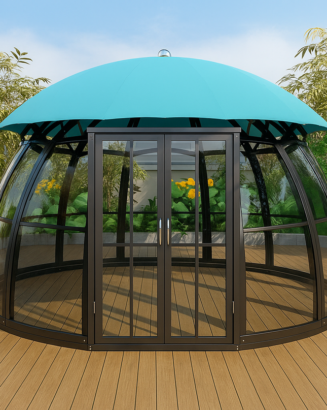 VerdantVista AquaDome Garden Pavilion